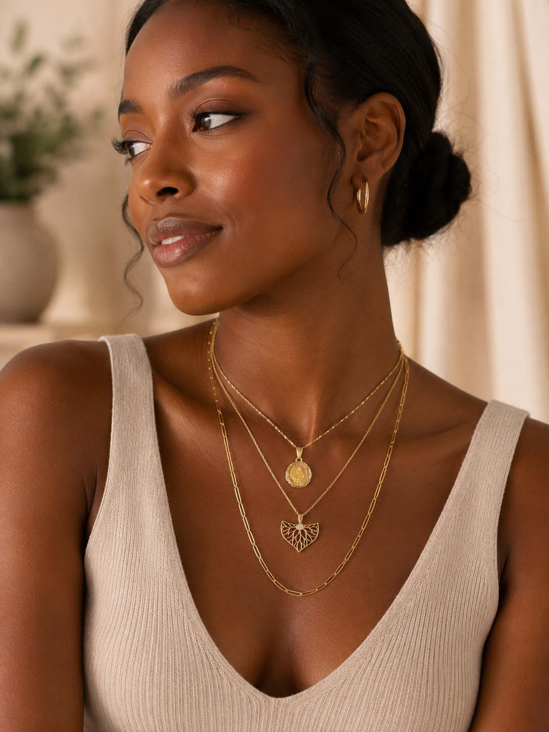 HERENCIA Long Link Necklace