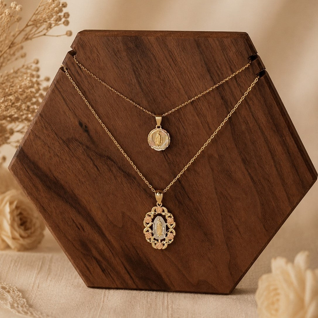 Virgen de Rosas Necklace