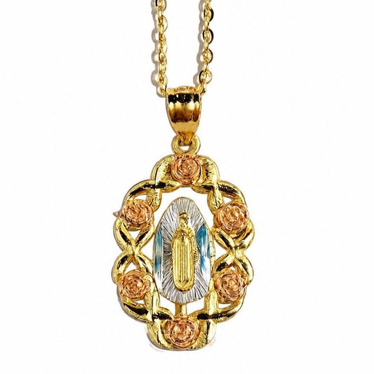 Virgen de Rosas Necklace